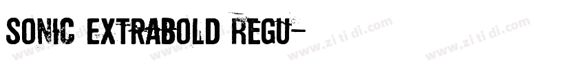 Sonic ExtraBold Regu字体转换
